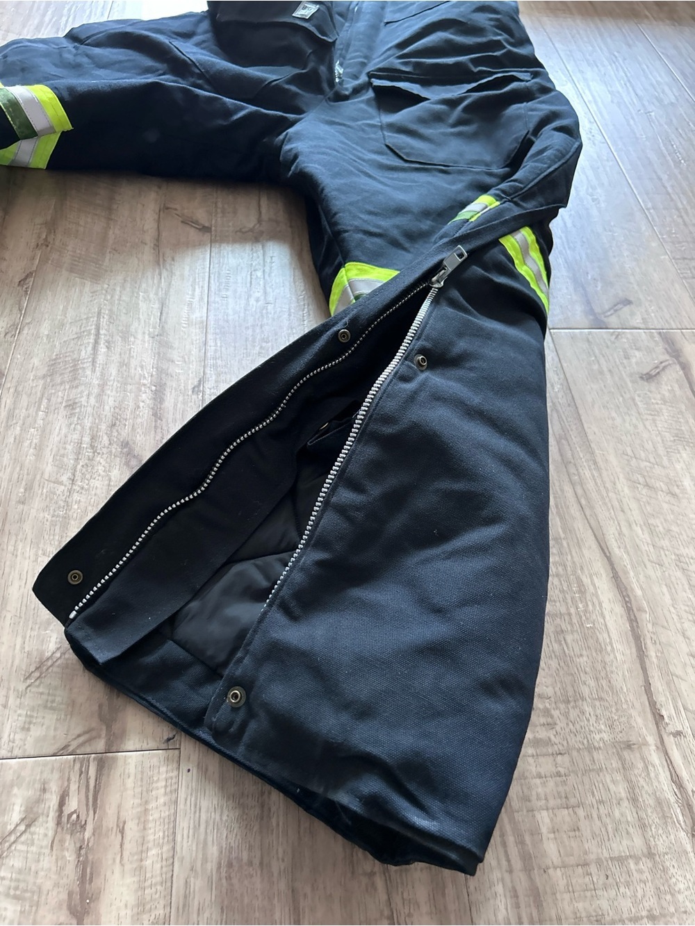 Big Bill XL tall Black Insulated Bib Overalls High-Vis reflective heavyweight - Picture 7 of 11